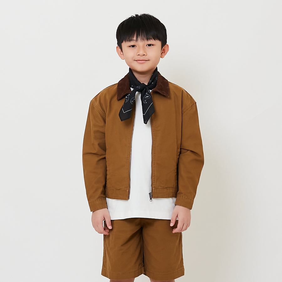 Boy Corduroy Jacket - Khaki - SB2509116A