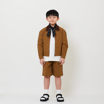 Boy Twill Shorts - Khaki - SB2509117A