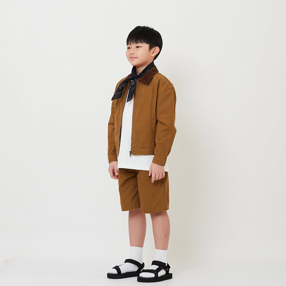 Boy Twill Shorts - Khaki - SB2509117A