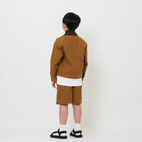 Boy Twill Shorts - Khaki - SB2509117A