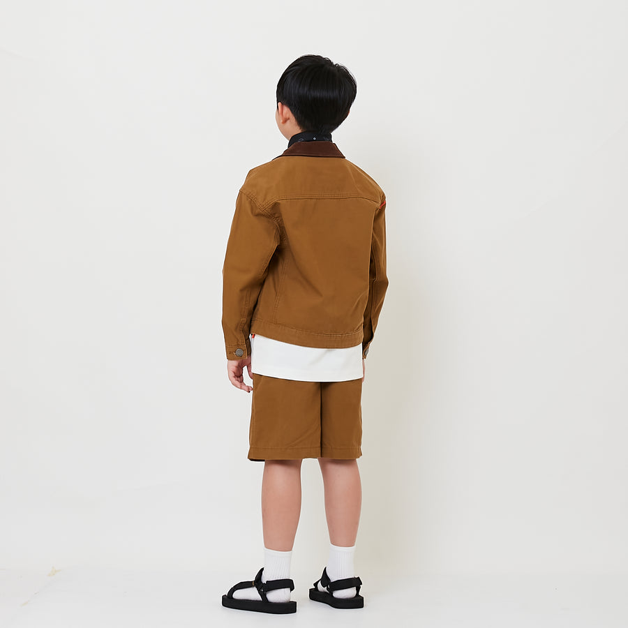 Boy Twill Shorts - Khaki - SB2509117A