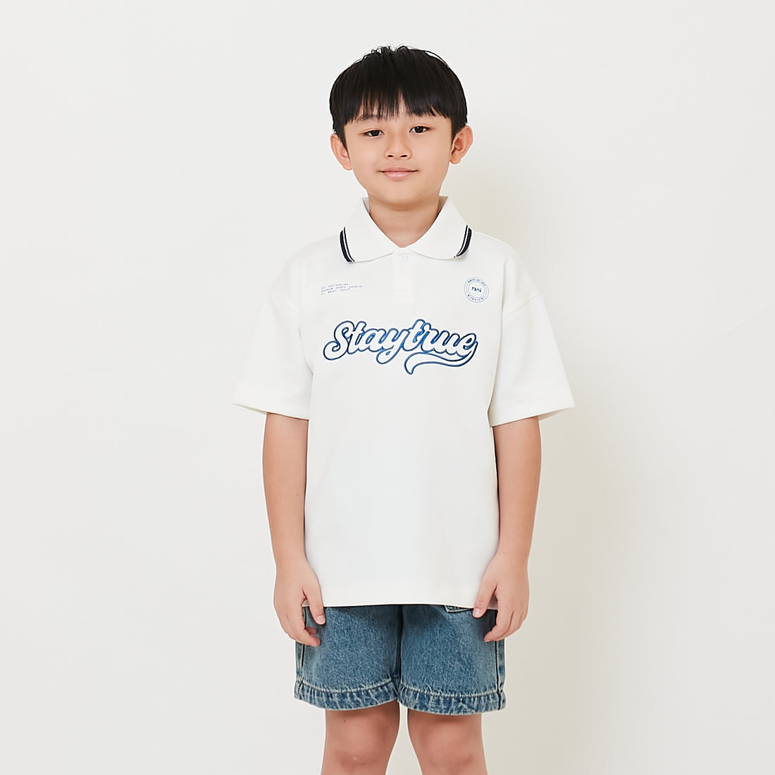 Boy Embroidery Oversized Jersey Tee - SB2509120