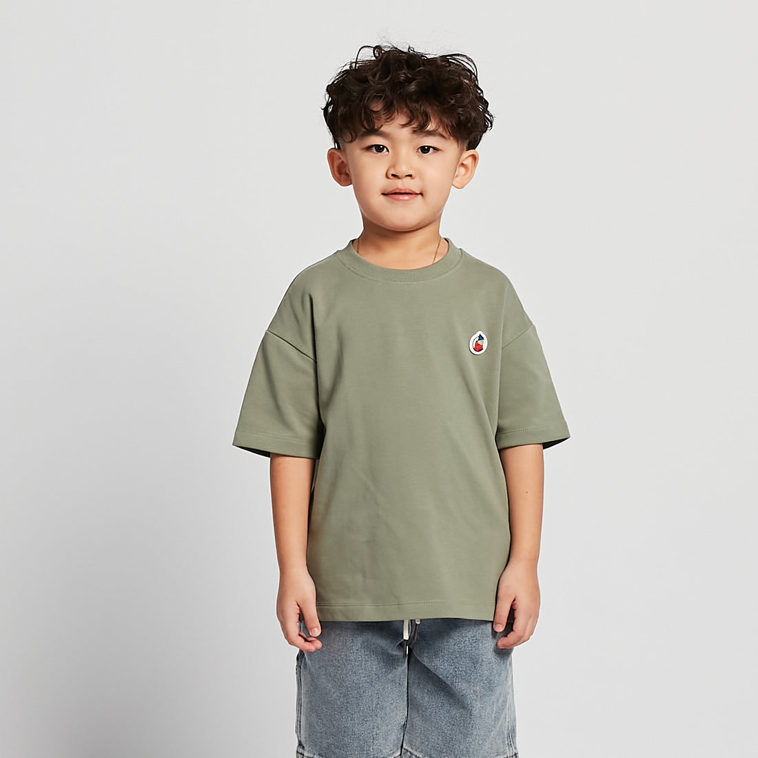 Boy Rubber Tag Oversized Tee - SB2510136