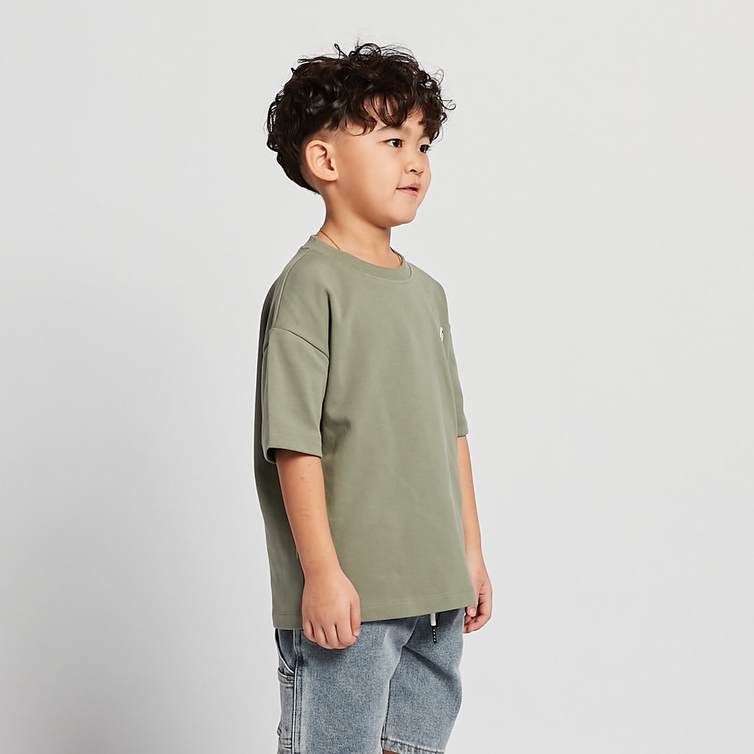 Boy Rubber Tag Oversized Tee - SB2510136