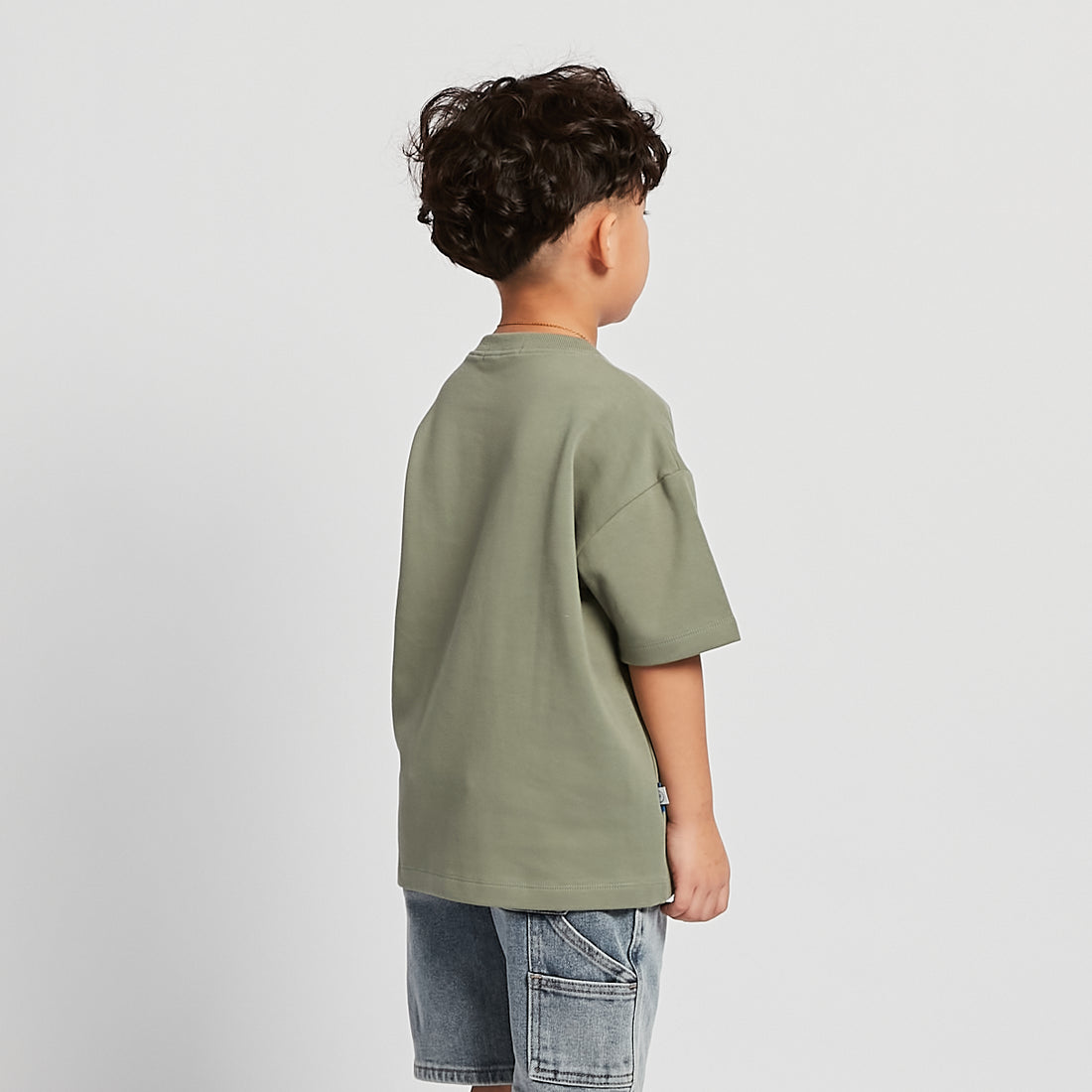 Boy Rubber Tag Oversized Tee - SB2510136