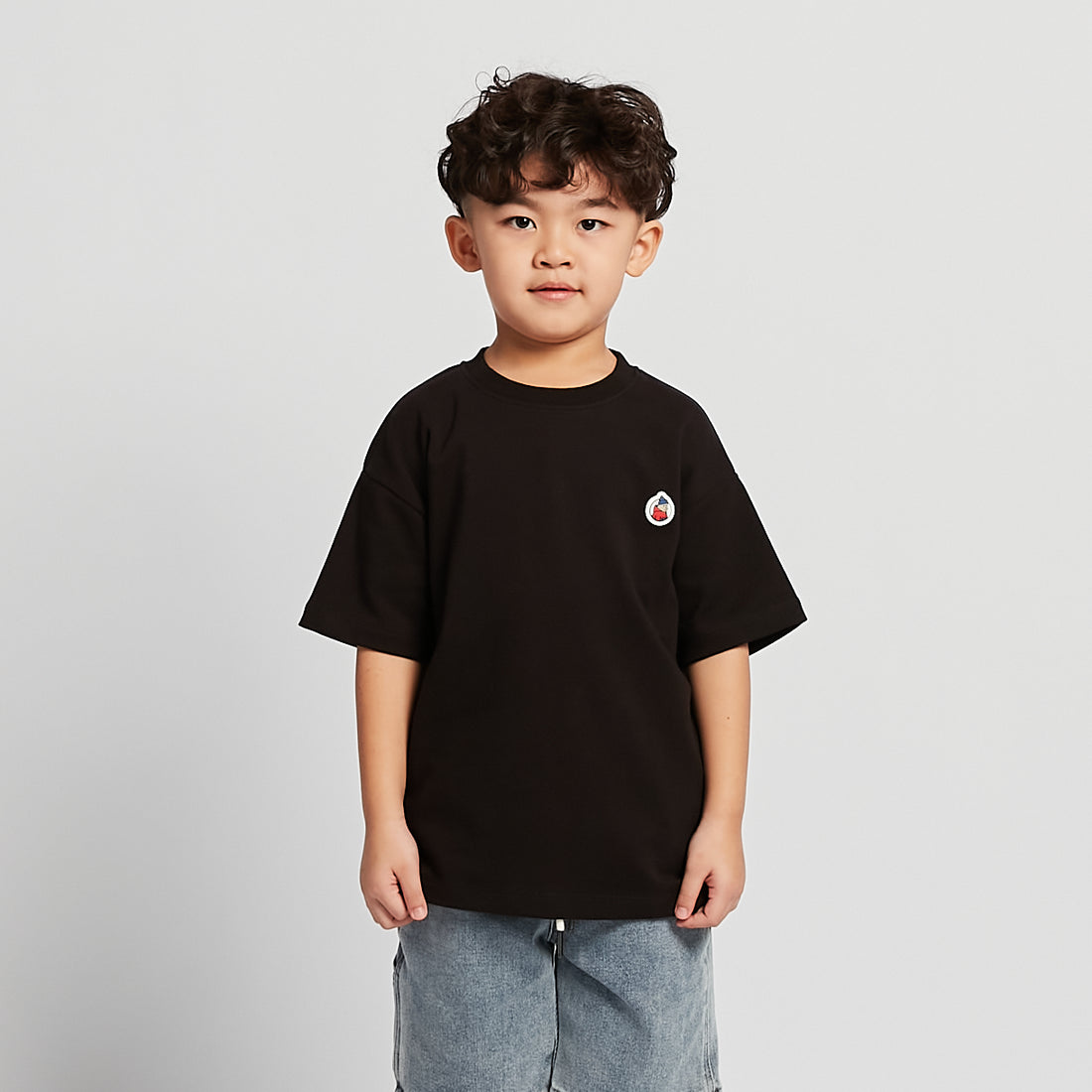 Boy Rubber Tag Oversized Tee - SB2510136