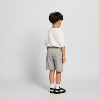 Boy Printed Sweat-Shorts - Dark Melange - SB2510175B