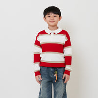 Boy Oversized Polo Sweater - Red - SB2511140A