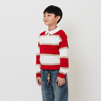 Boy Oversized Polo Sweater - Red - SB2511140A