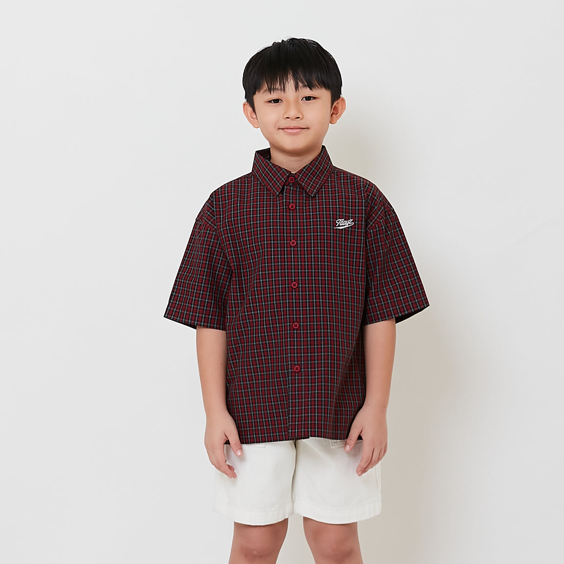 Boy Oversized Shirt - Red - SB2511145A