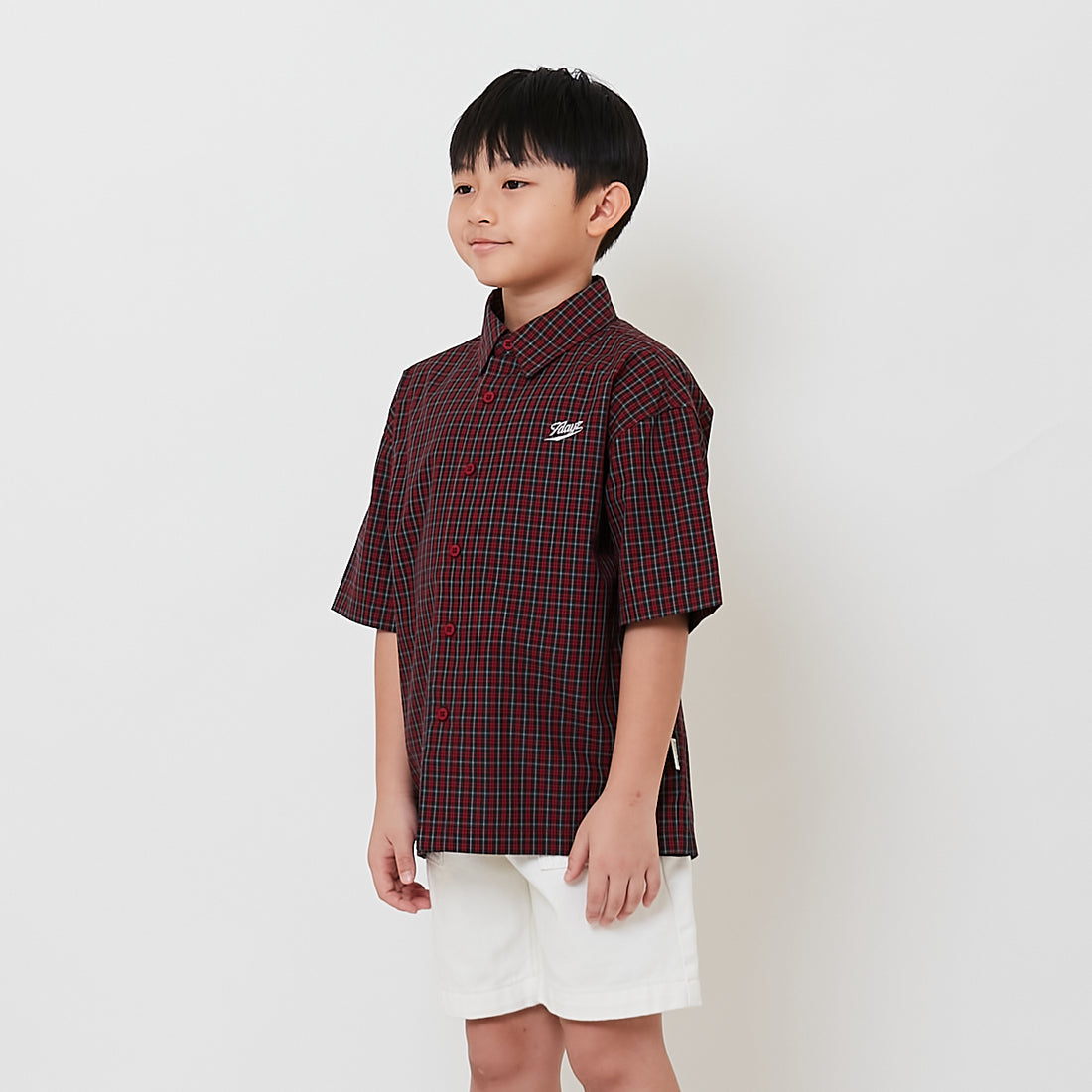 Boy Oversized Shirt - Red - SB2511145A