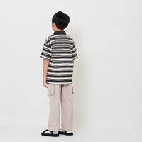 Boy Nylon Cargo Long Pants - Beige - SB2511148A