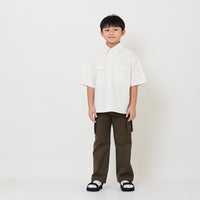 Boy Nylon Cargo Long Pants - Army Green - SB2511148B
