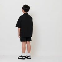 Boy Ribstop Shorts - Black - SB2511144B