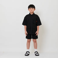 Boy Ribstop Shorts - Black - SB2511144B
