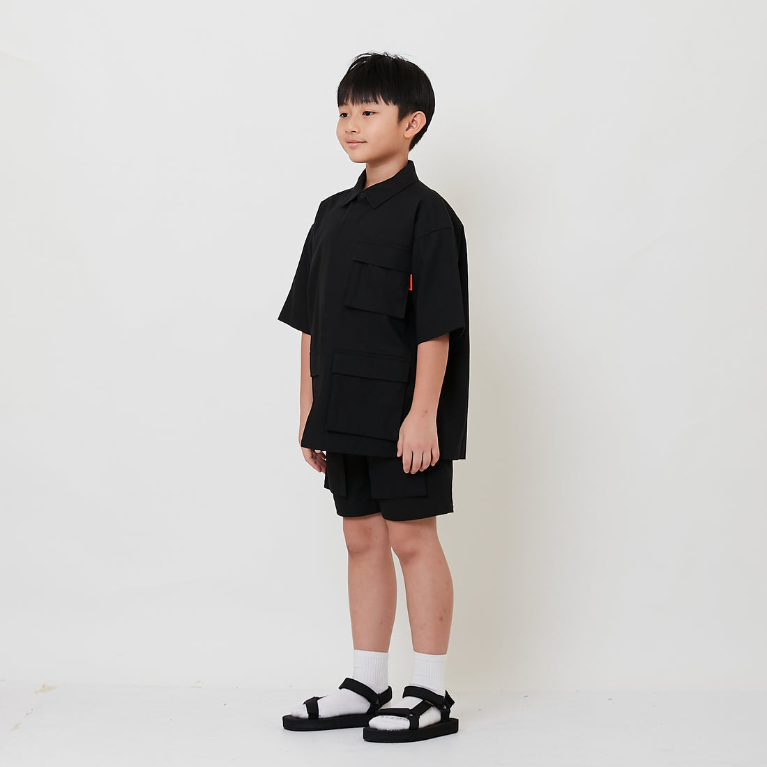 Boy Ribstop Shorts - Black - SB2511144B