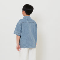 Boy Oversized Shirt - Light Blue - SB2512159A