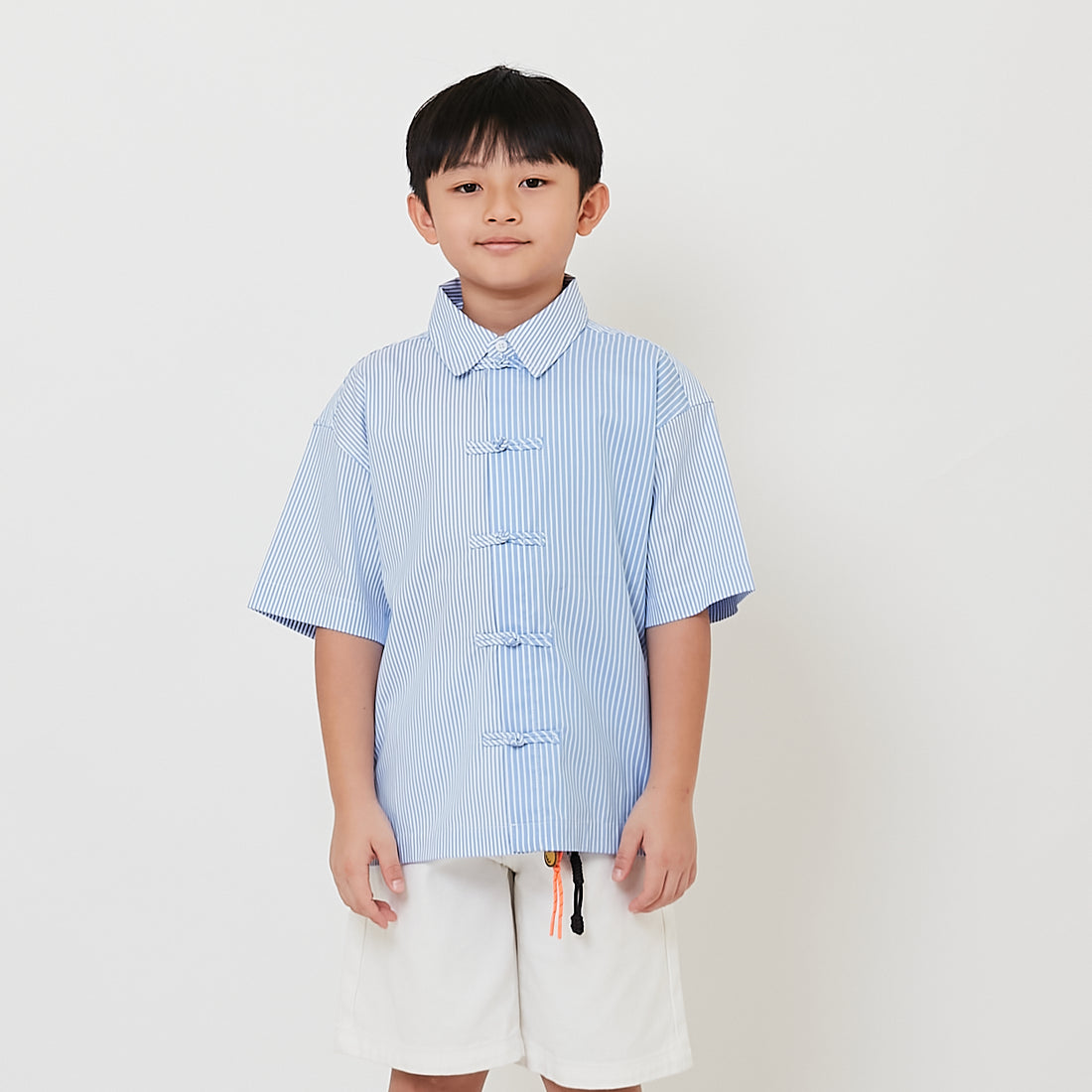 Boy Oversized Oxford Tang Suit Shirt - Light Blue - SB2512160A