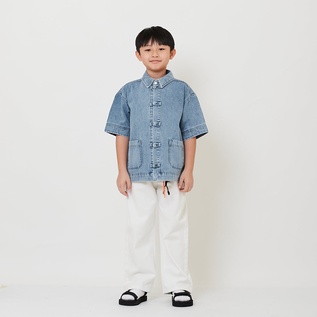 Boy Straight Cut Denim Long Pants - SB2512163
