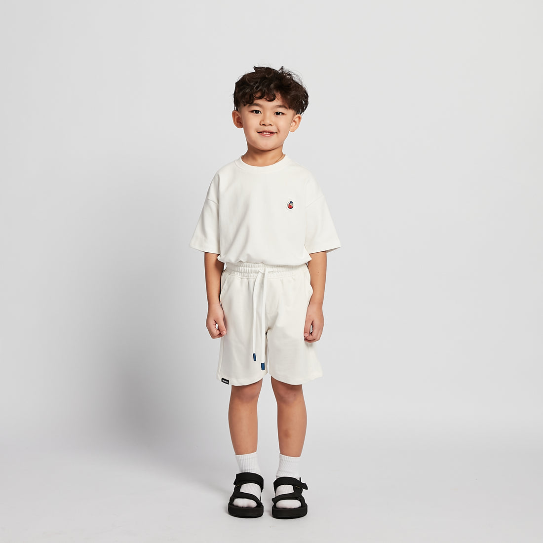 Boy Printed Sweat-Shorts - Off White - SB2512174A