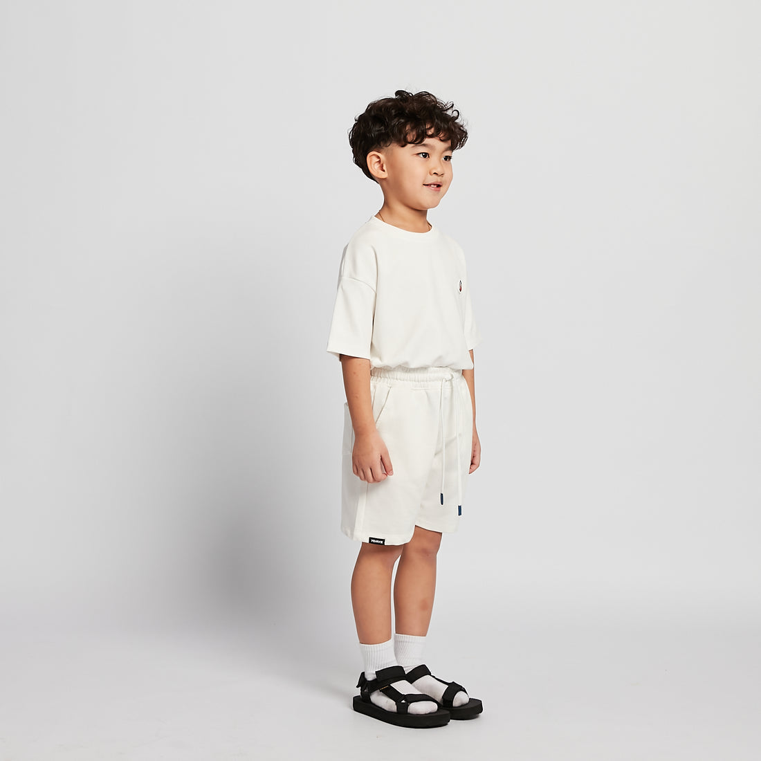 Boy Printed Sweat-Shorts - Off White - SB2512174A
