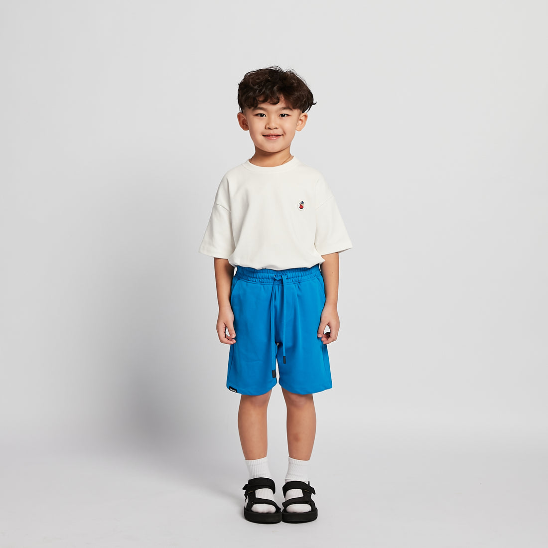 Boy Printed Sweat-Shorts - Royal Blue - SB2512174C