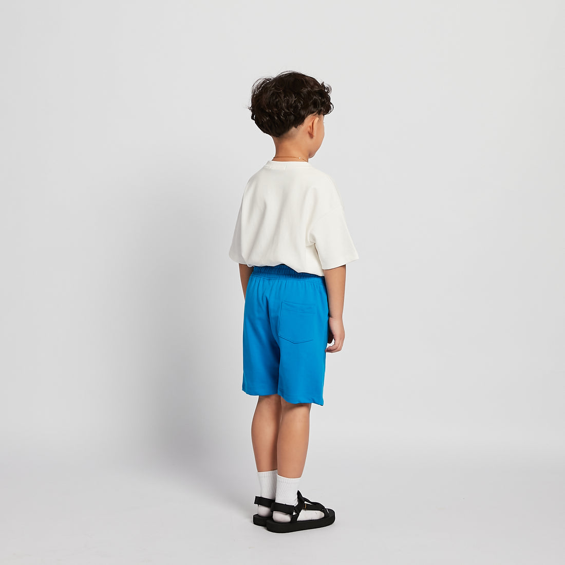 Boy Printed Sweat-Shorts - Royal Blue - SB2512174C