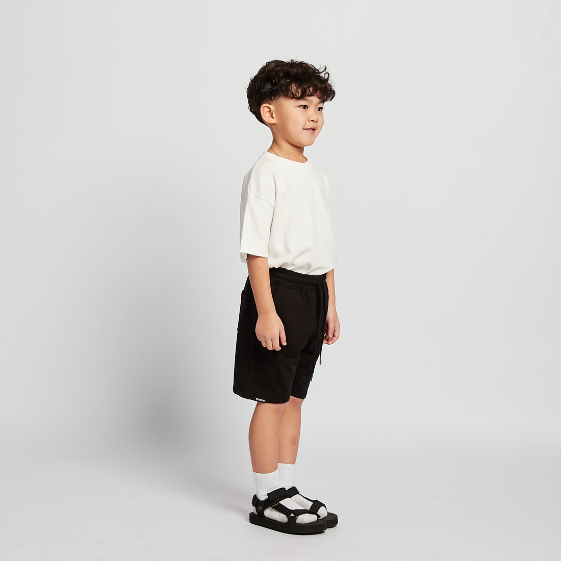 Boy Printed Sweat-Shorts - Black - SB2512174E