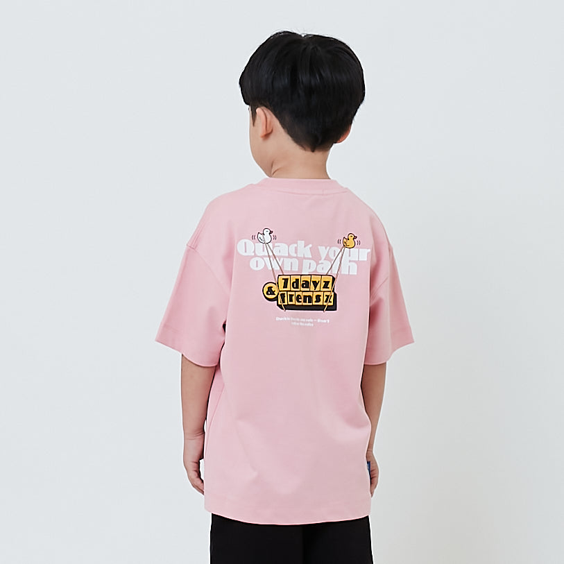 Boy Printed Oversized Tee With Rubber Tag - SB2601008