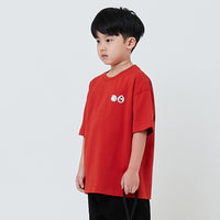 Boy Printed Oversized Tee With Rubber Tag - SB2601008