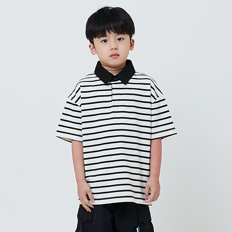 Boy Oversized Polo Tee - Off White - SB2602014A