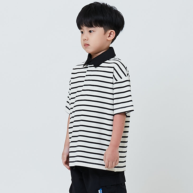 Boy Oversized Polo Tee - Off White - SB2602014A