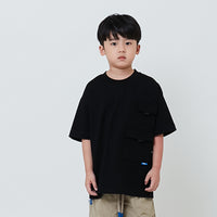 Boy Oversized Pocket Tee - Black - SB2602018D