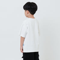 Boy Embroidery Oversized Tee - Off White - SB2602019A