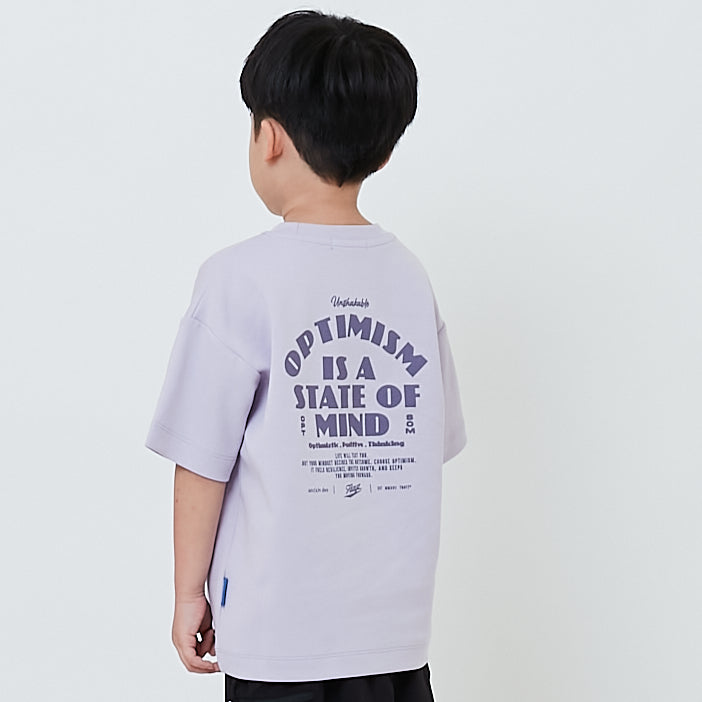 Boy Printed Oversized Tee - Lilac - SB2602021B
