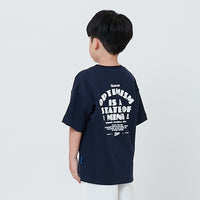 Boy Printed Oversized Tee - Navy - SB2602021D