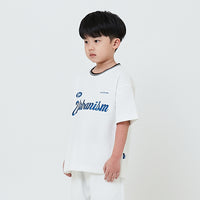 Boy Embroidery Oversized Waffle Knit Top - Off White - SB2602022A