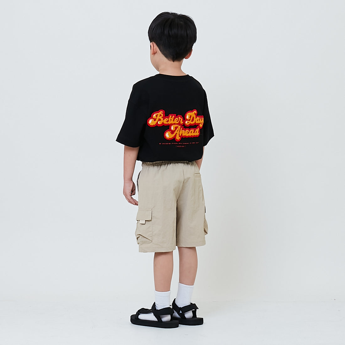 Boy Nylon Shorts - Khaki - SB2602029A