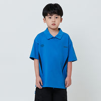 Boy Printed Oversized Polo Tee - Blue - SB2603026A