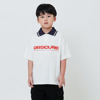 Boy Emboidery Oversized Polo Top - Off White - SB2603027A