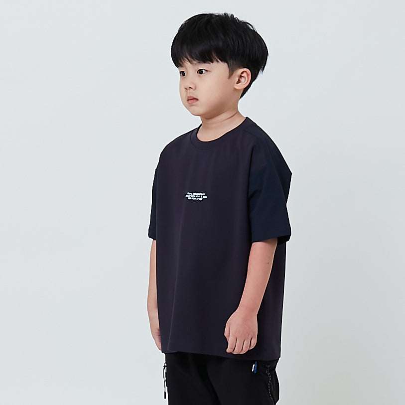 Boy Hybrid Oversized Tee - Navy - SB2603030B