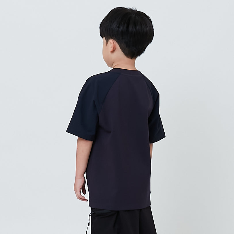 Boy Hybrid Oversized Tee - Navy - SB2603030B