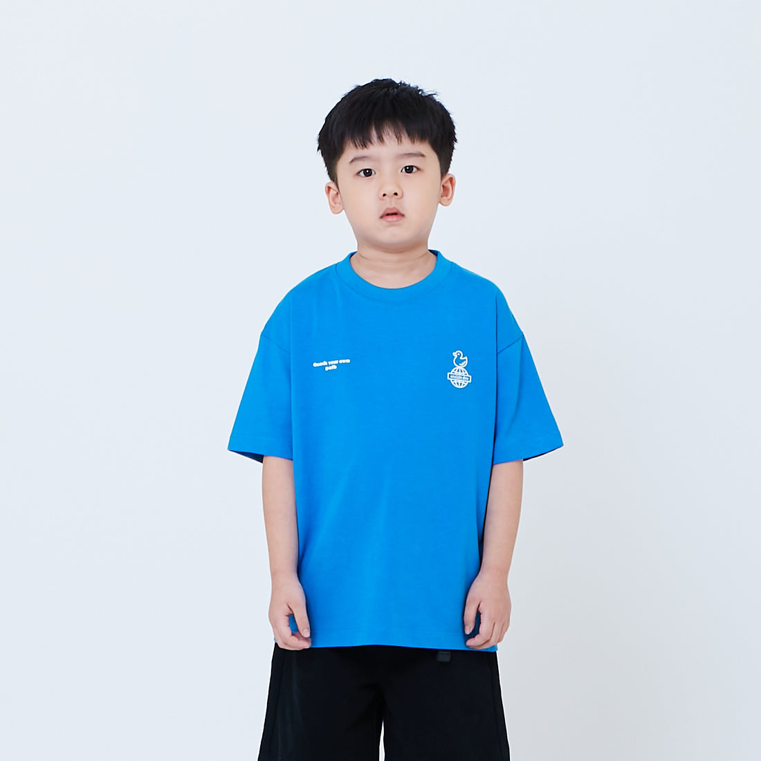 Boy Printed Oversized Tee - Blue - SB2603031B