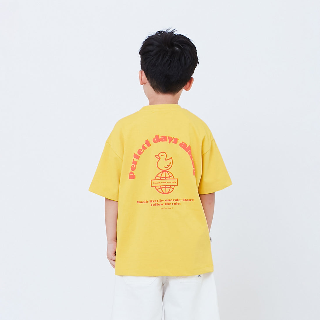 Boy Printed Oversized Tee - Yolk - SB2603031C