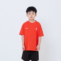 Boy Printed Oversized Tee - Dark Orange - SB2603031D