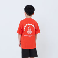Boy Printed Oversized Tee - Dark Orange - SB2603031D