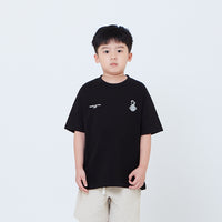 Boy Printed Oversized Tee - Black - SB2603031E
