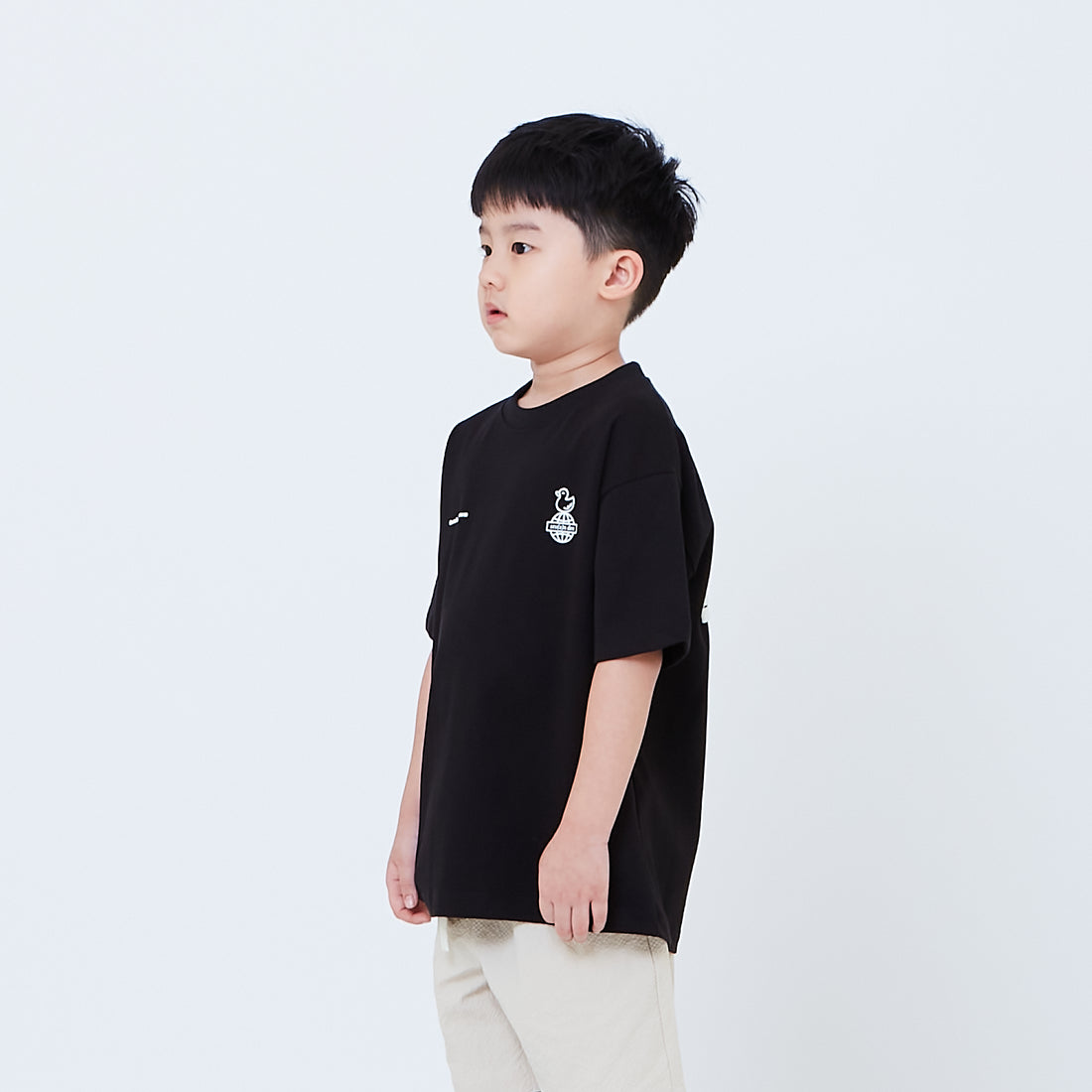 Boy Printed Oversized Tee - Black - SB2603031E