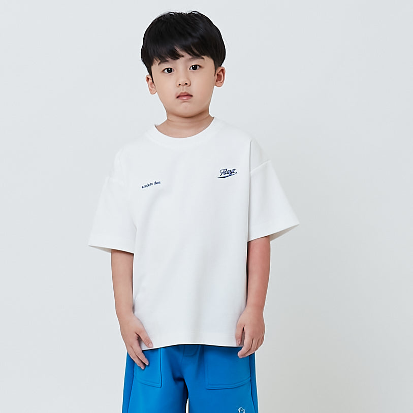 Boy Embroidery Oversized Tee - Off White - SB2603033A