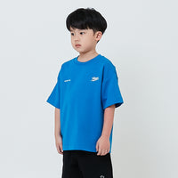 Boy Embroidery Oversized Tee - Blue - SB2603033B